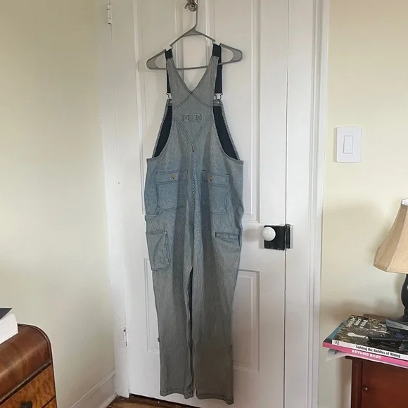 Duluth Jean striped  Overalls medium 31 - Picture 5 of 5